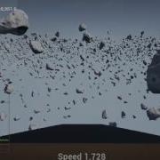 UE4 Second Stress Test On Asteroid Field With 10k Instances