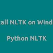 Install Python NLTK On Windows
