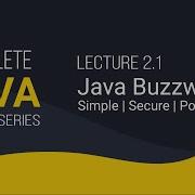 2 1 Java Buzzwords Simple Secure And Portable Java Series Way To Coding