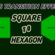 Square To Hexagon CSS Transition Effects Animation Using HTML And CSS