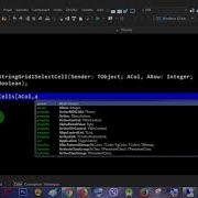Delphi 20 StringGrid 5 Click Cells Update