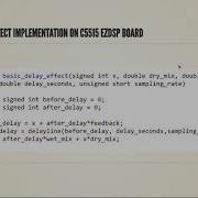 BEAP 05 Basic Delay Effect 06 Basic Delay Effect Implemented In C