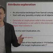 Formal Concept Analysis Week 5 3 02 Attribute Exploration Algorithm