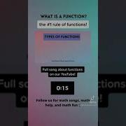 Functions Explained In 17 Seconds Algebra 1