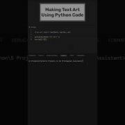 Making Text Art Using Python Code