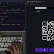 ASMR Programming JavaScript QR Code Generator No Talking