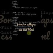 Css And Html For Beginners Border Collapse