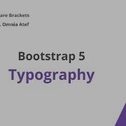 4 Bootstrap 5 Typography