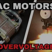 Overvolting AC Motors Brushed With RPM Measurment