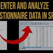 SPSS How To Enter And Analyze Data From A Questionnaire