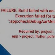Fixed Error Execution Failed For Task App CheckDebugAarMetadata Flutter Pdfview