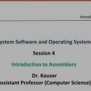 Introduction To Assemblers