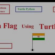 Indian Flag Using Turtle Python