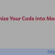 Organize Your Node Js Code Into Modules