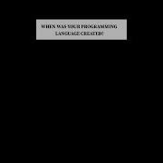 When Were These Programming Languages Created Codalvo Shorts