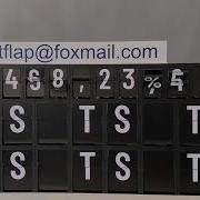 One Row Split Flap Display