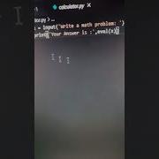 Make Calculator Using Python In Just 2 Lines Programming Shorts Python