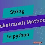 SY Maketrans Method In Python