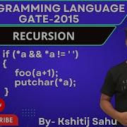 Programming Language GATE 2015 Problem Solution