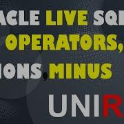 Oracle LiveSQL Tutorials Union Minus Intersect Operators