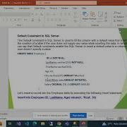 Day 11 Constrains In Sql Database Table Sqlserver Database Databasetutorial Coding Training