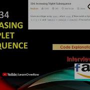Increasing Triplet Subsequence LeetCode 334 Java LearnOverflow