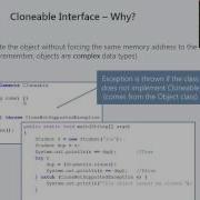 Implementing The Cloneable Interface
