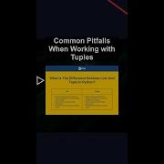 Common Pitfalls When Working With Tuples Ai Artificialintelligence Machinelearning Aiagent