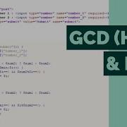 GCD HCF LCM In PHP Find GCD HCF LCM Of Given Numbers Using HTML Form And PHP