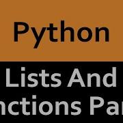 List And Built In Functions In Python Part 2