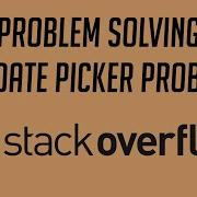Problem Solving 6 Date Picker Problem