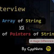 Array Of Strings VS Array Of Pointers Of String In C Programming