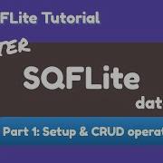 Flutter Dart SQFLite Tutorial Setup CRUD Operations