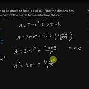 Calculus Optimization Problems