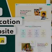 How To Build Creative Education Website Using HTML CSS JavaScript