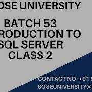 Batch 53 Sql DBA Introduction Session Class 2