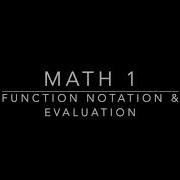M1 1 5 Function Notation And Evaluation