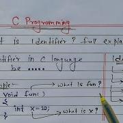 C Identifiers What Is Identifier Full Explanation Learn Coding