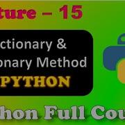 Dictionary In Python Dictionaries Build In Functions Python Full Course Lecture 15