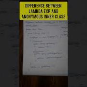 Difference Between Lambda Expression And Anonymous Inner Class Java Javaprogramming Learning