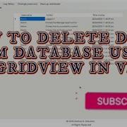How To Delete All The Data From The Database Using Datagridview In Vb Net