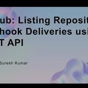 GitHub Listing Repository Webhook Deliveries Using REST API