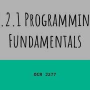 Variable Constants And Data Types OCR J277 2 2 1