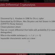Cryptanalysis 7 1 Impossible Differential Cryptanalysis
