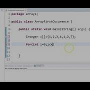 Java Program To Find The First Duplicate Occurence In An Array