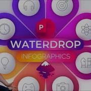 Animated Octagon Waterdrop Infographic PowerPoint Inkscape