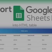 Bootstrap 5 Table From A Google Sheet JSON TUTORIAL 2021