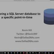 SQL Server Point In Time Restore Demo