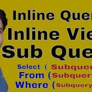 Inline Query Inline View And Sub Query In Oracle Oracle Shooter
