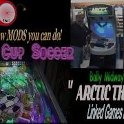 936 Bally Midway ARCTIC THUNDER Drivers WORLD CUP SOCCER Pinball TNT Amusements